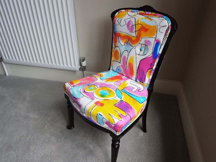 Upholstered child’s Victorian Chair, Oxshott, Surrey