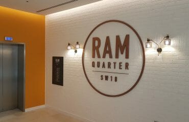 The Ram Quarter, Curtain and tracks fitting