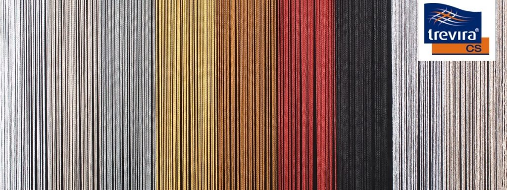 Spaghetti Curtain inherently fire retardant multiple colours available