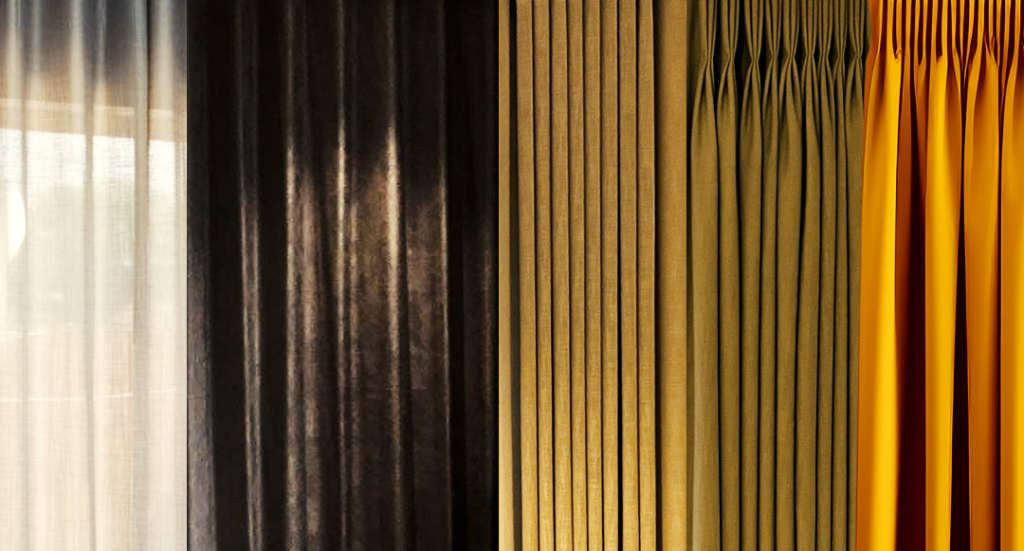 curtains - different heading types