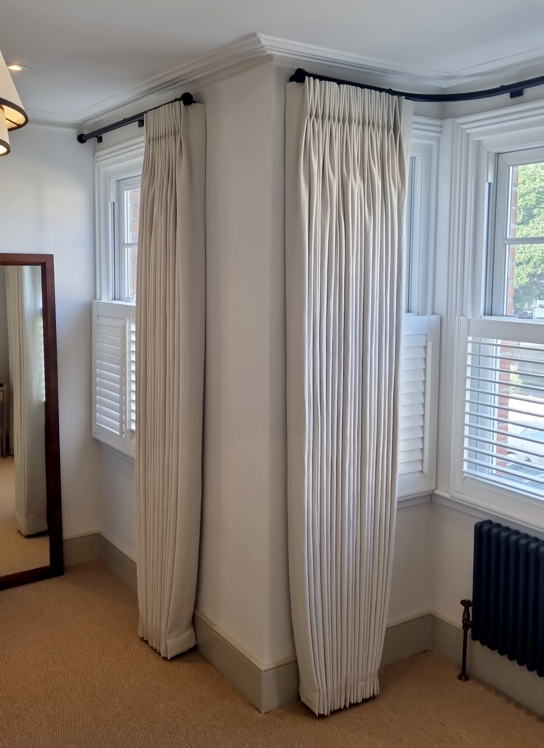 bespoke curtains in London - Pinch Pleat
