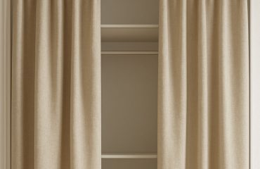 Curtains as wardrobe doors